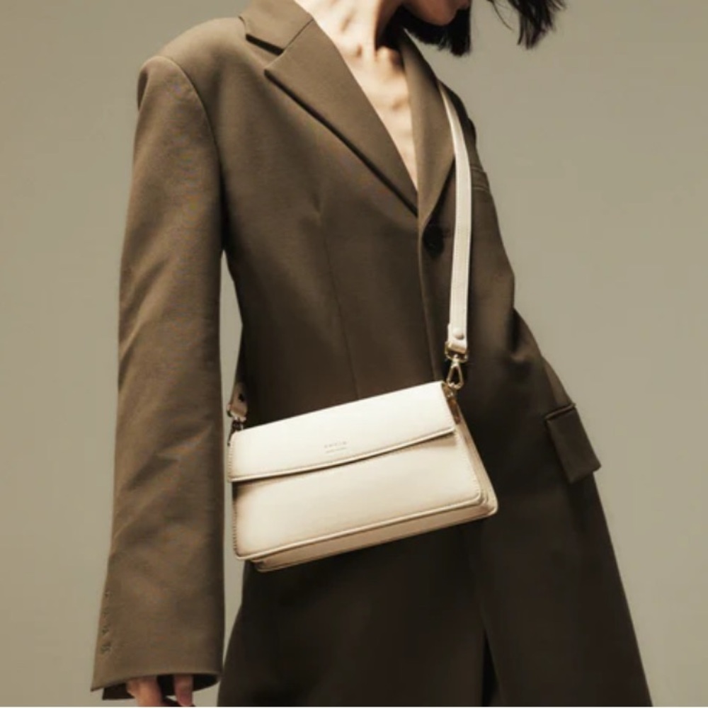 DISCONTINUED NEW with Dust Bag and tags Tan / Taupe Freja Mini Shoulder Bag - Picture 5 of 13